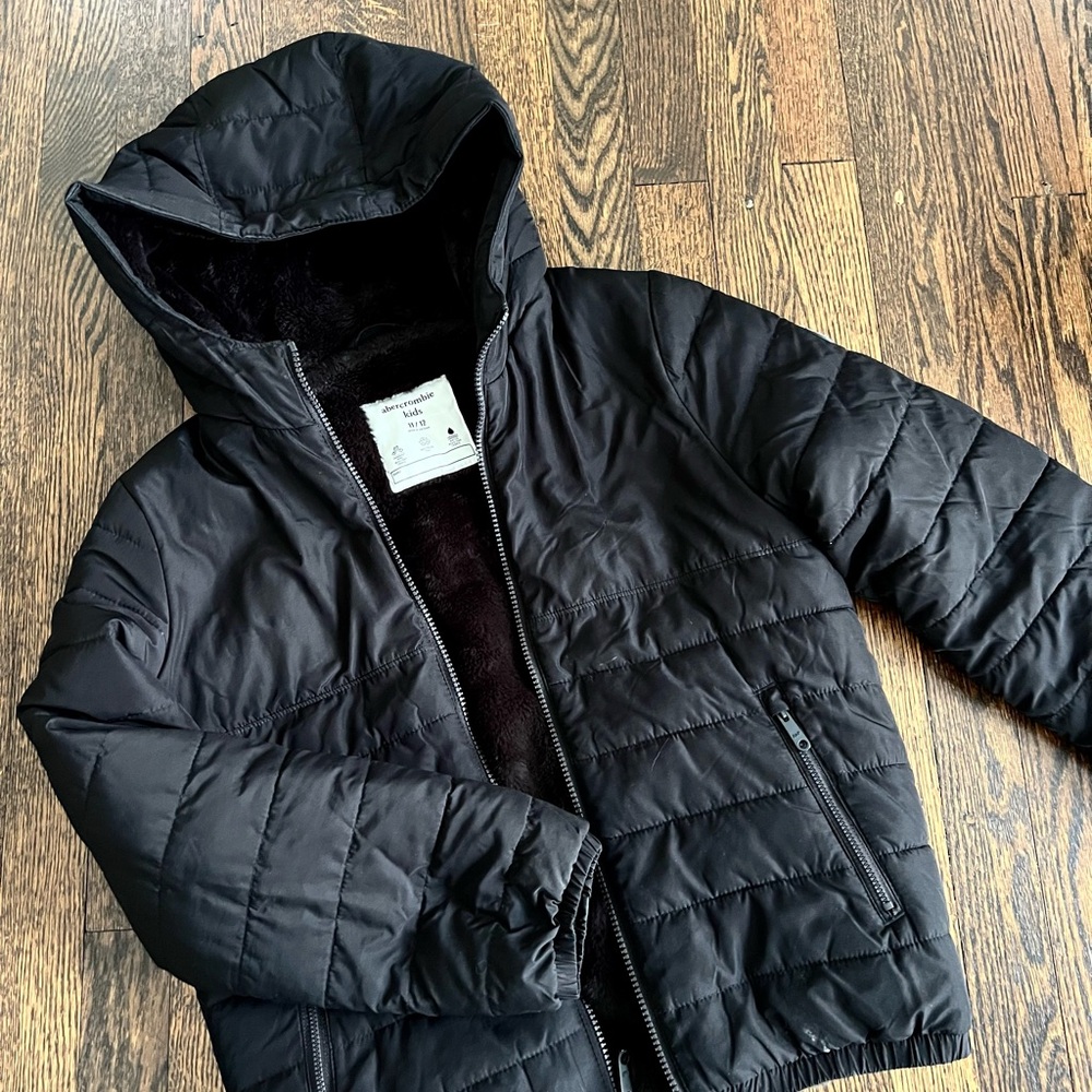 Abercrombie Kids Black Puffer Jacket